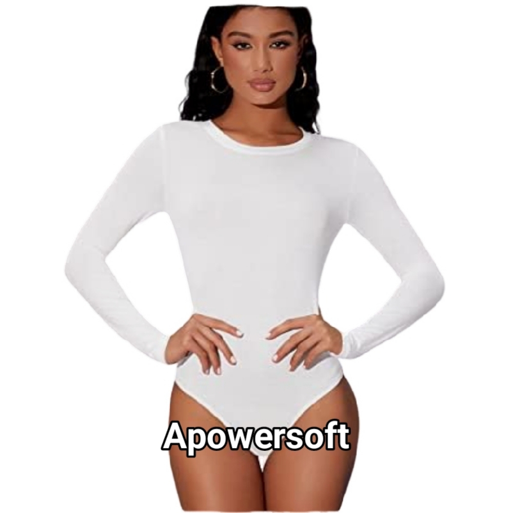 White Long Sleeve Bodysuit